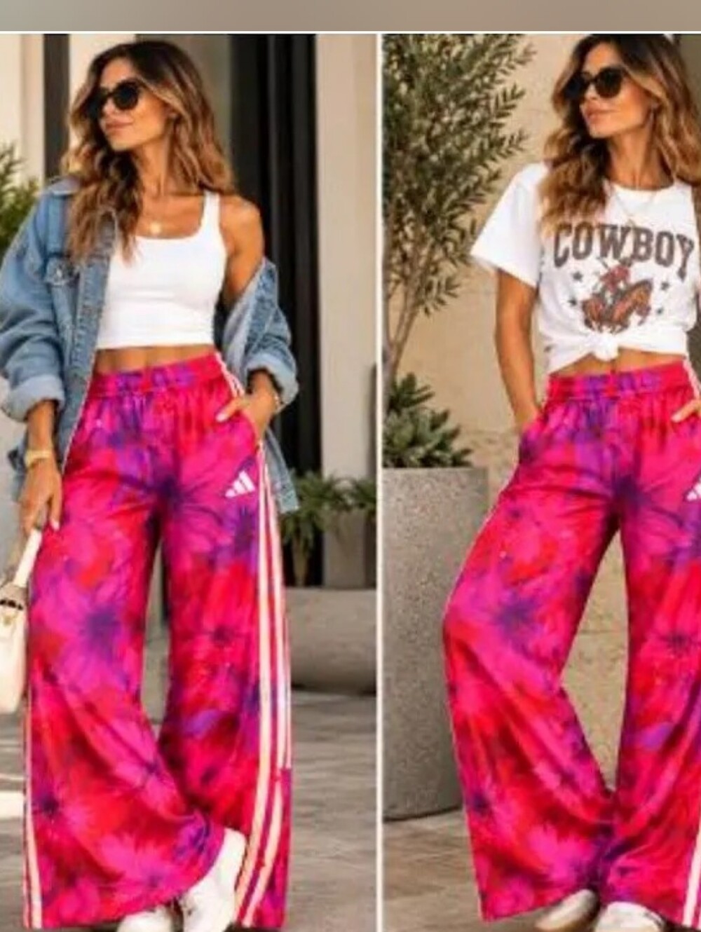 ADIDAS x FARM RIO HOUSE OF TIRO TRACK PANTS Floral fuschia size XL BNWT
